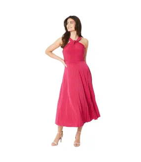 Robe longue femme rose Principles