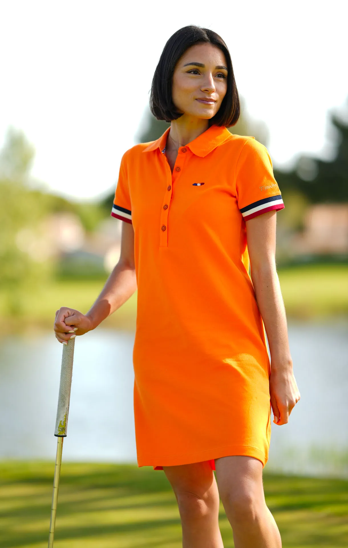 Robe polo femme LAURENCE ORANGE