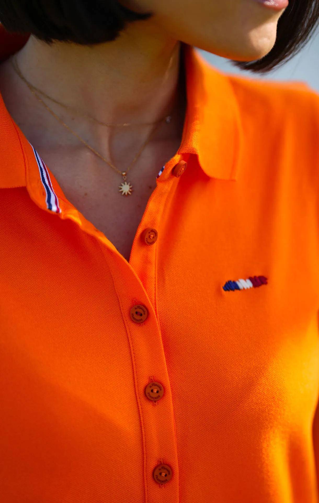 Robe polo femme LAURENCE ORANGE