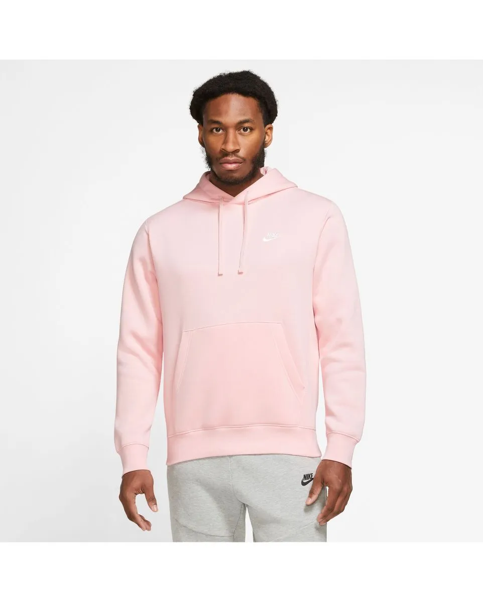 Sweat a capuche manches longues Homme M NSW CLUB HOODIE PO BB Rose