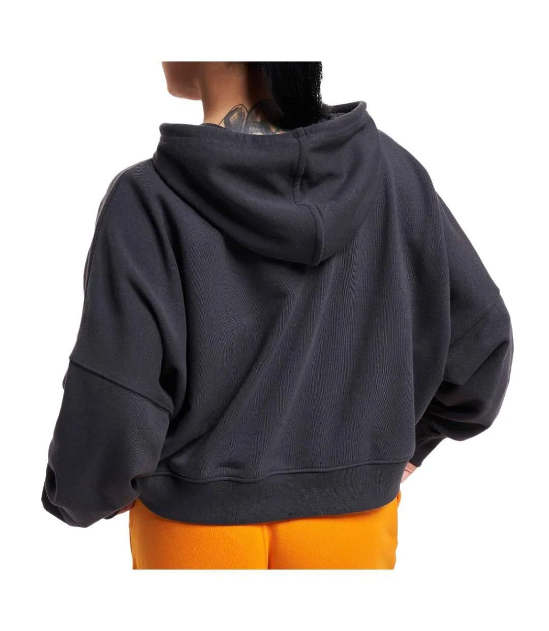 Sweat Noir Femme Adidas Cropped Hoodie