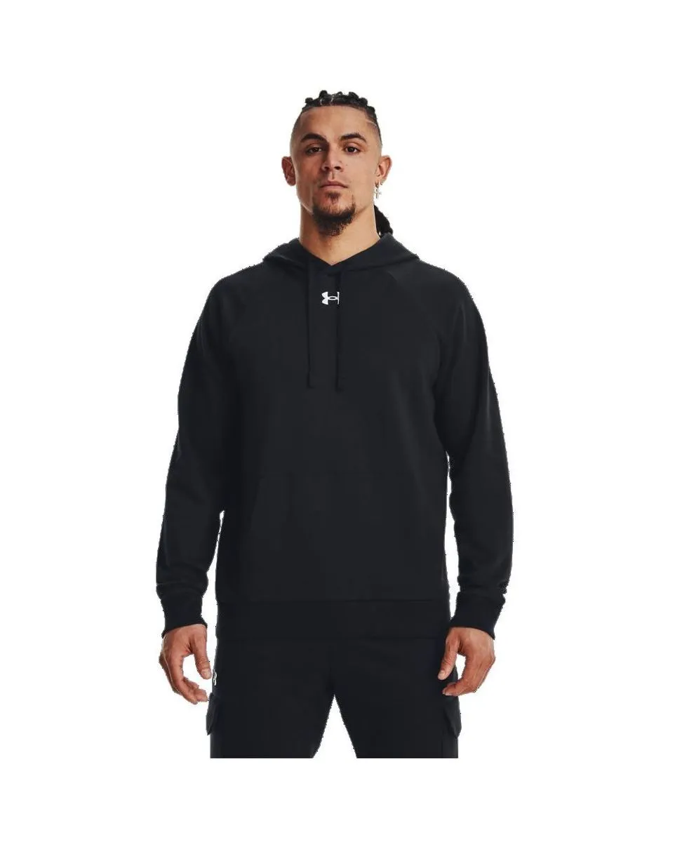 Sweat à capuche Homme UA RIVAL FLEECE HOODIE Noir