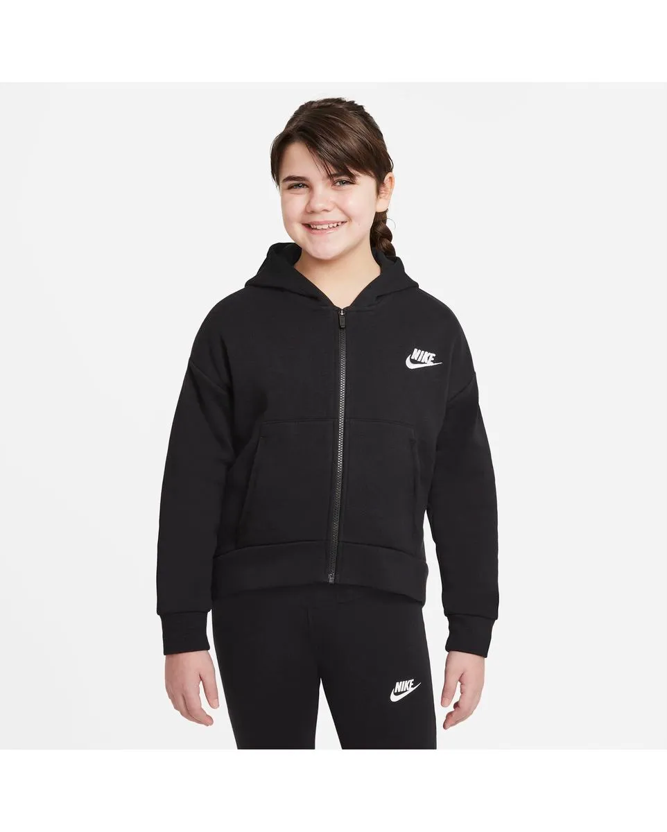 sweatshirt Enfant plus âgé G NSW CLUB FLC FZ HOODIE LBR Noir