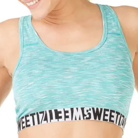 SWEETIZ Brassière Femme Microfibre BRAMASS1 Bleu Blanc