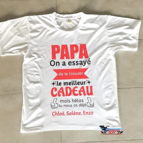 T-shirt adulte - bonne fête papa