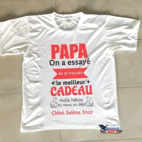 T-shirt adulte - bonne fête papa