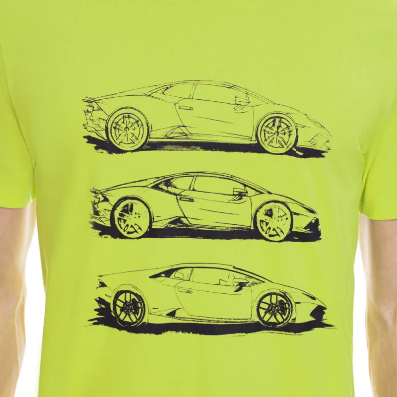 T-shirt Automobili Lamborghini 72XBH009 vert