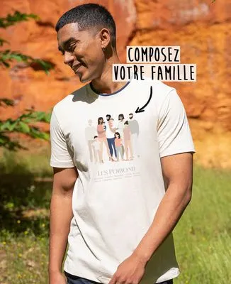 T-Shirt bébé Famille nombreuse personnalisé