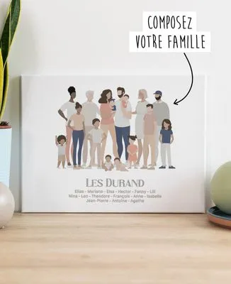 T-Shirt bébé Famille nombreuse personnalisé