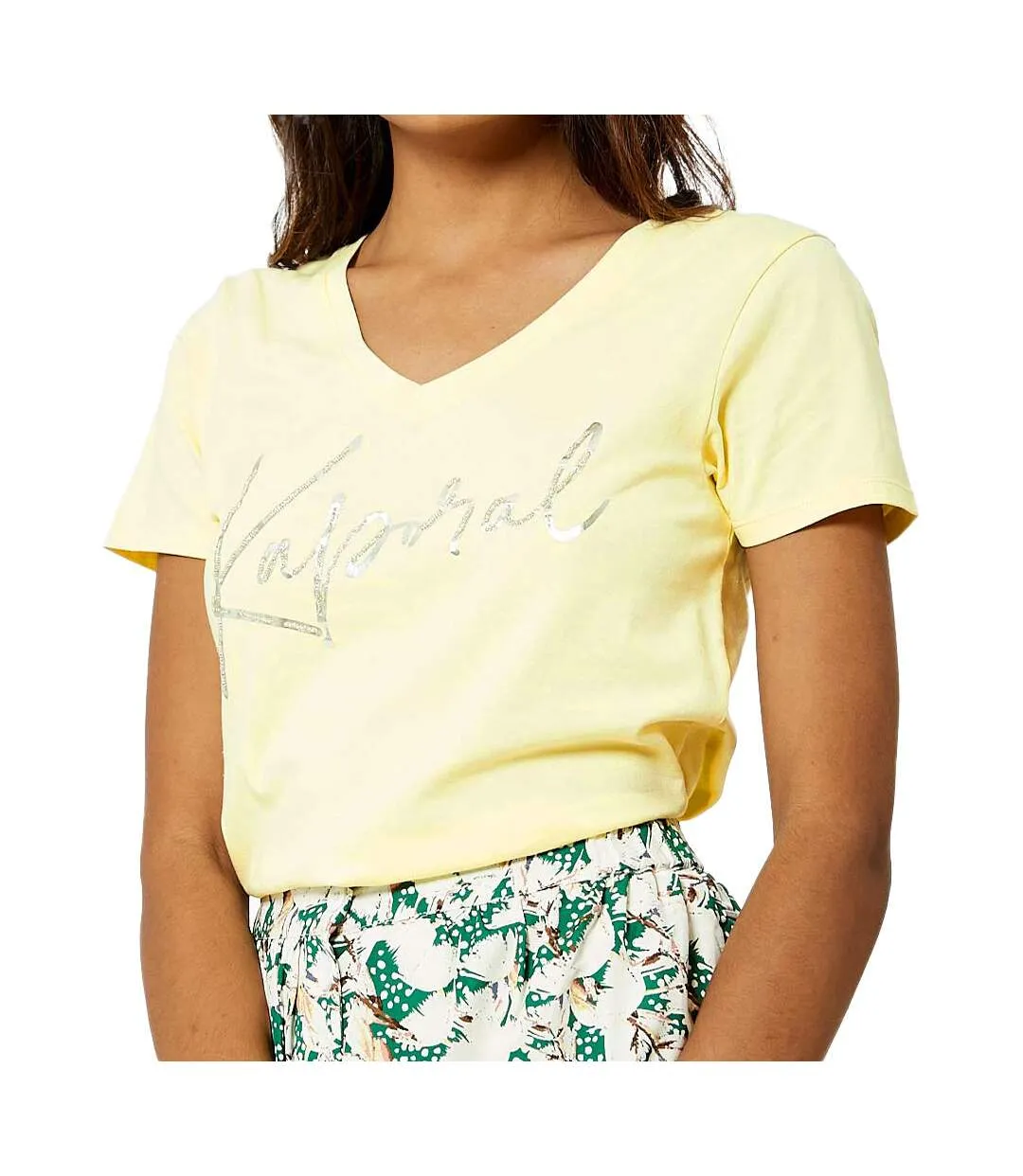 T-shirt Jaune Femme Kaporal Jayone