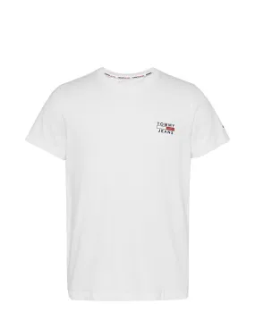 T-shirt Tommy Jeans ref 51731 YBR Blanc