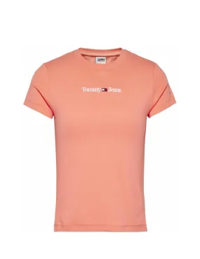 T shirt Tommy Jeans Ref 57878 TKL Peach Dusk