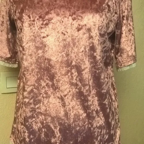 Tee shirt femme,manches courtes,velours et dentelle,plusieurs couleurs,tee shirt fille,vêtements femme,vêtements fille,cadeau