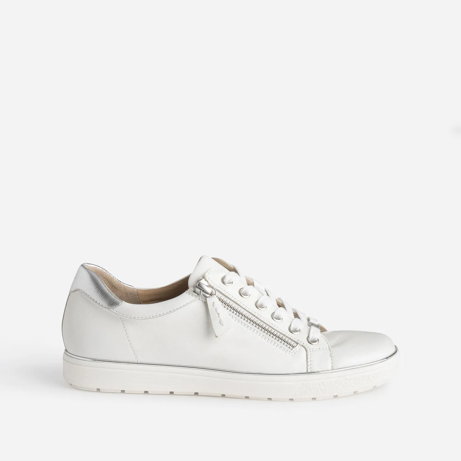 Tennis CAPRICE blanche en cuir - Baskets / Tennis Femme | ERAM