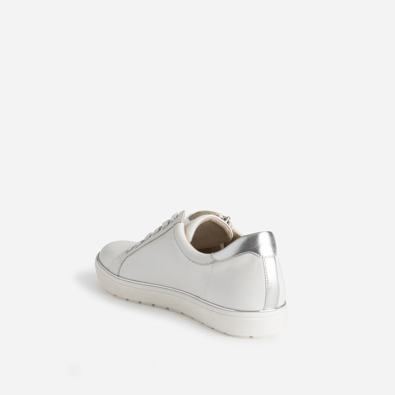 Tennis CAPRICE blanche en cuir - Baskets / Tennis Femme | ERAM