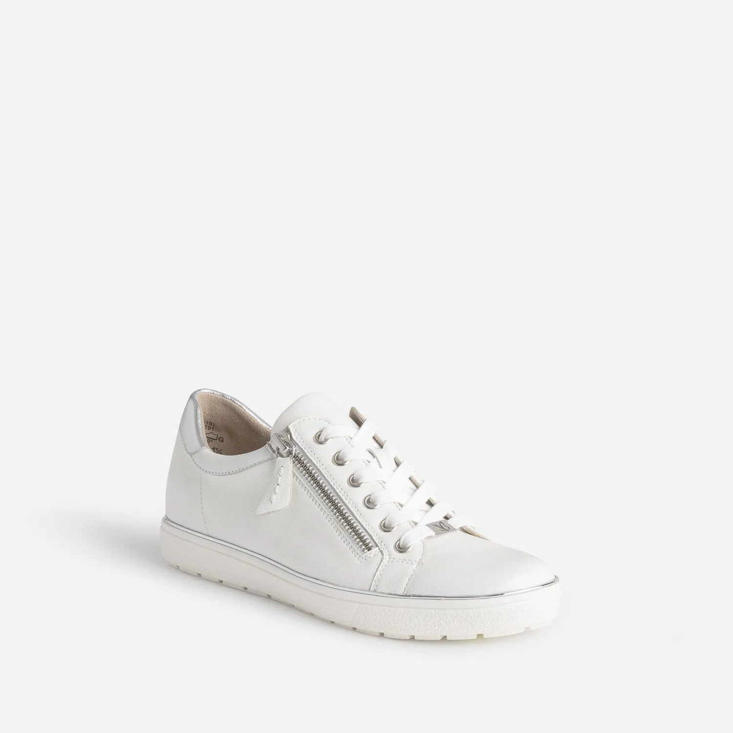 Tennis CAPRICE blanche en cuir - Baskets / Tennis Femme | ERAM