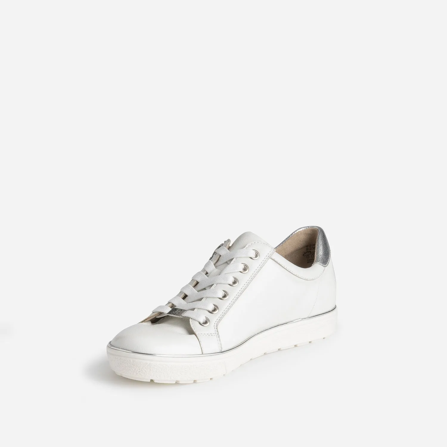 Tennis CAPRICE blanche en cuir - Baskets / Tennis Femme | ERAM