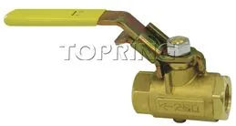 Topring 65-515 Robinet quart de tour en laiton avec échappement cadenassable 3/8 (F) NPT