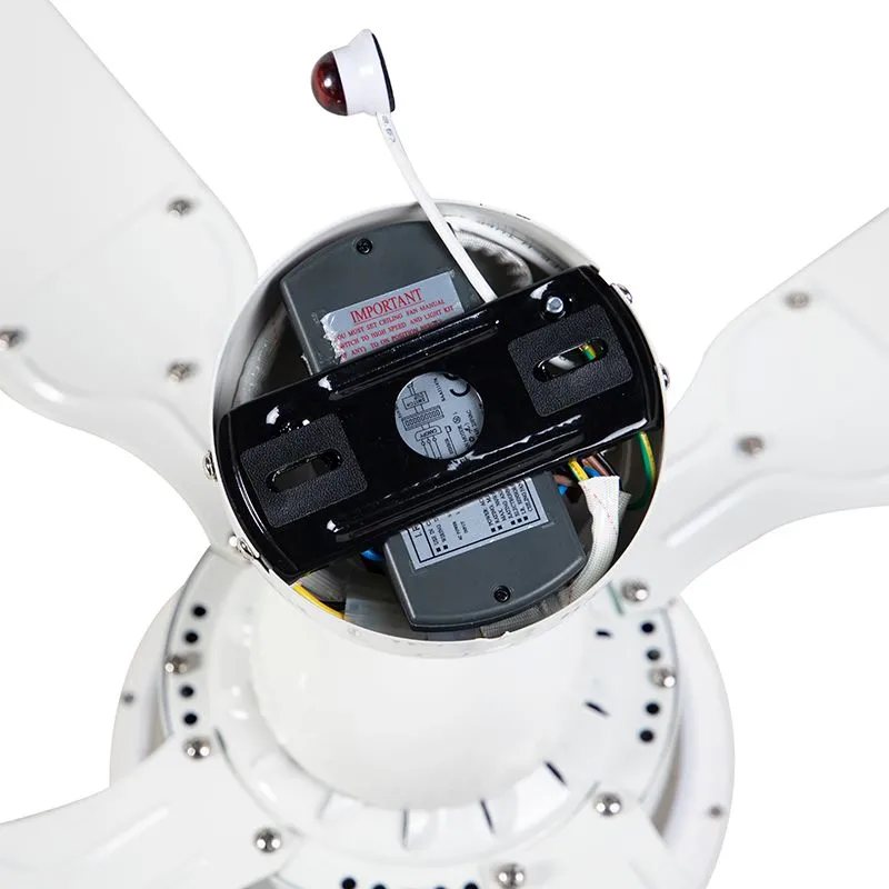Ventilateur de plafond blanc avec télécommande - Fanattic