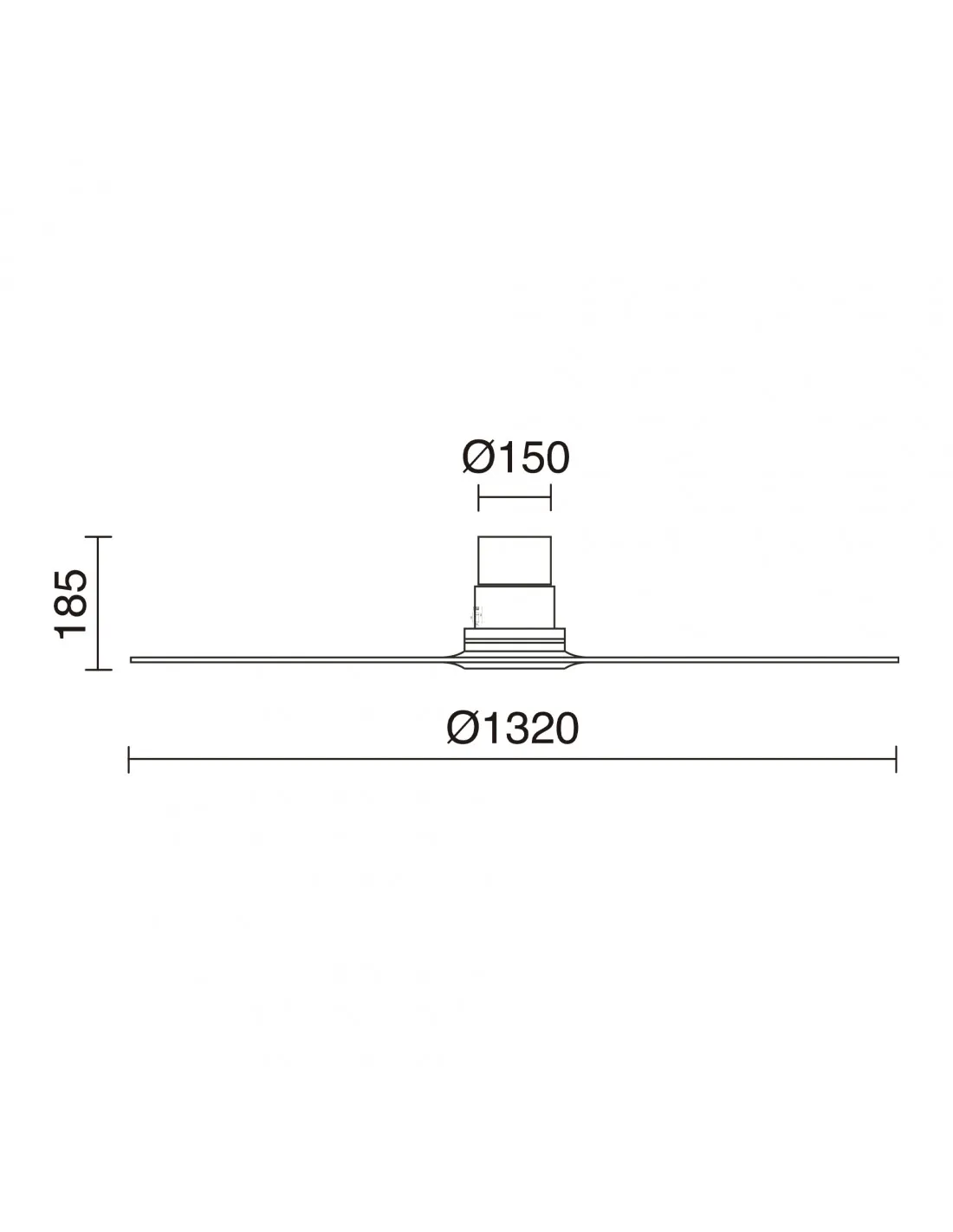 VentilateurMISTRAL IP20 SIN LUZ DC 35W Ø132cm Blanco Arce Natural NOVOLUX LIGHTING 1074A-VX35B-01-57