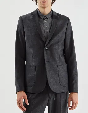 Veste gris anthracite maille IKKS BETTER Homme