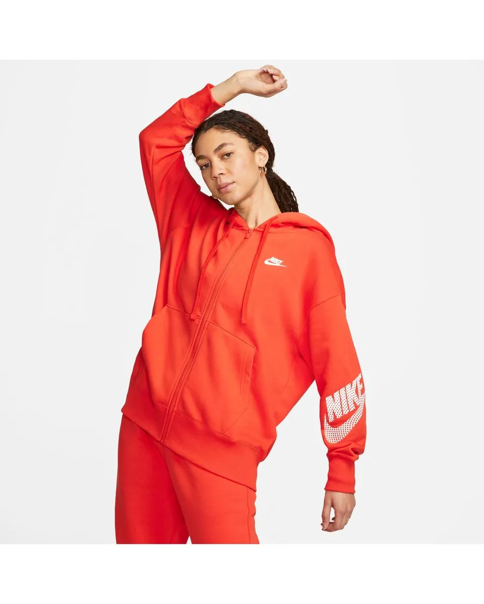 Veste à capuche manches longues Femme W NSW FLC FZ HOODIE DNC Orange