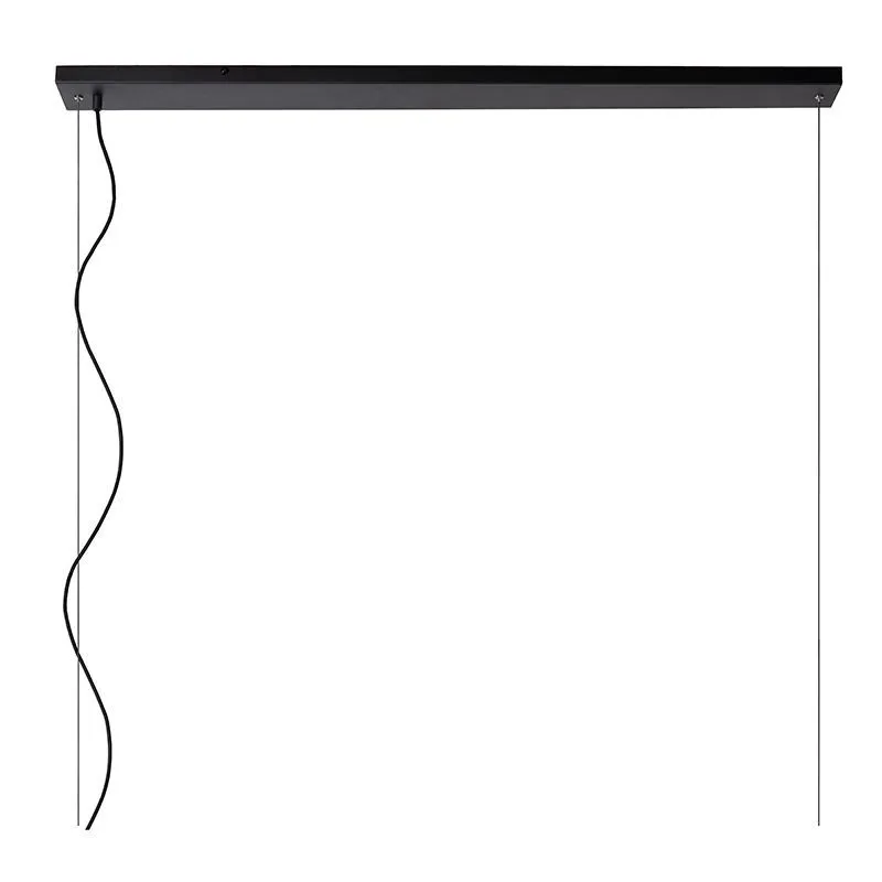 Zwarte hanglamp Calixt, metaal