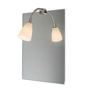 Éclairage miroir Curvus acier